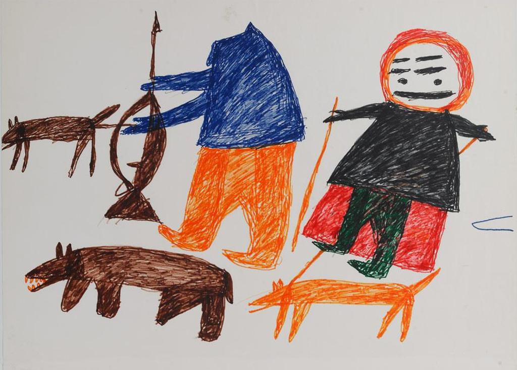 Parr (1893-1969) - Untitled (Hunters And Dogs)