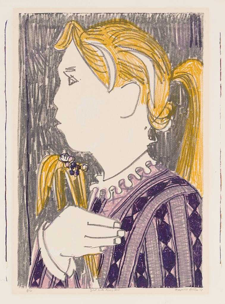 Maxwell Bennett Bates (1906-1980) - Girl with Pony Tail