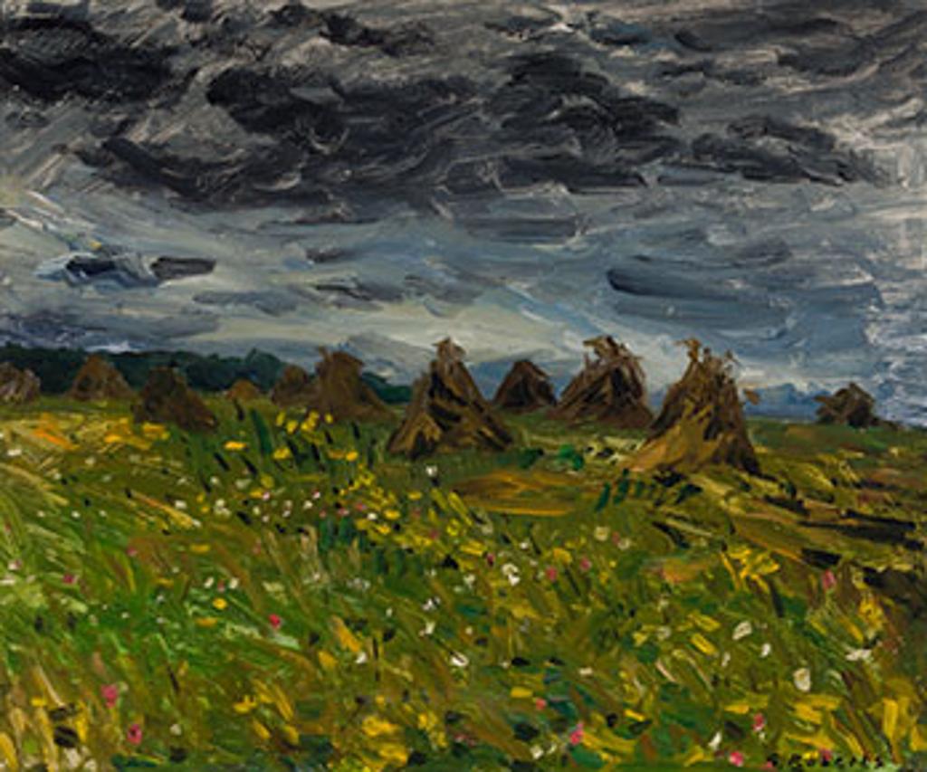 William Goodridge Roberts (1921-2001) - Oatfield Under a Dark Sky