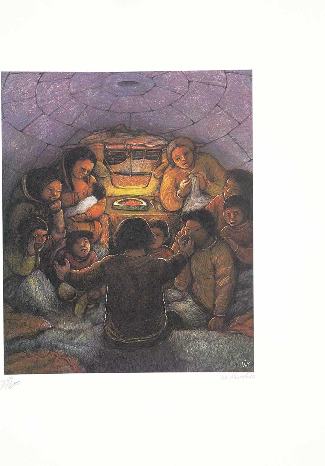 William Kurelek (1927-1977) - Untitled - Stories in the Igloo #249/300