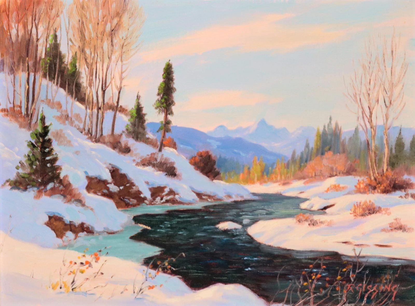 Roland Gissing (1895-1967) - Sheep River; 1966