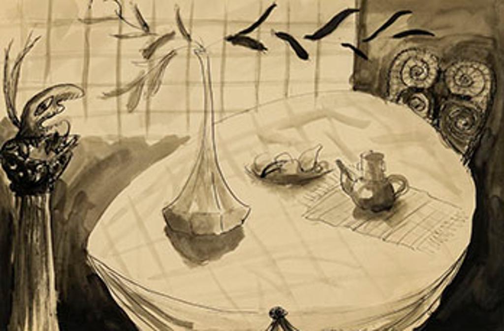 Charles Daudelin (1920-2001) - Nature morte à la cafetière