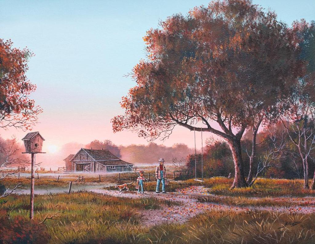 Bob Millard (1947-2014) - Untitled - Returning from Fishing