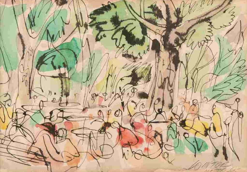 William Arthur Winter (1909-1996) - Out door cafe