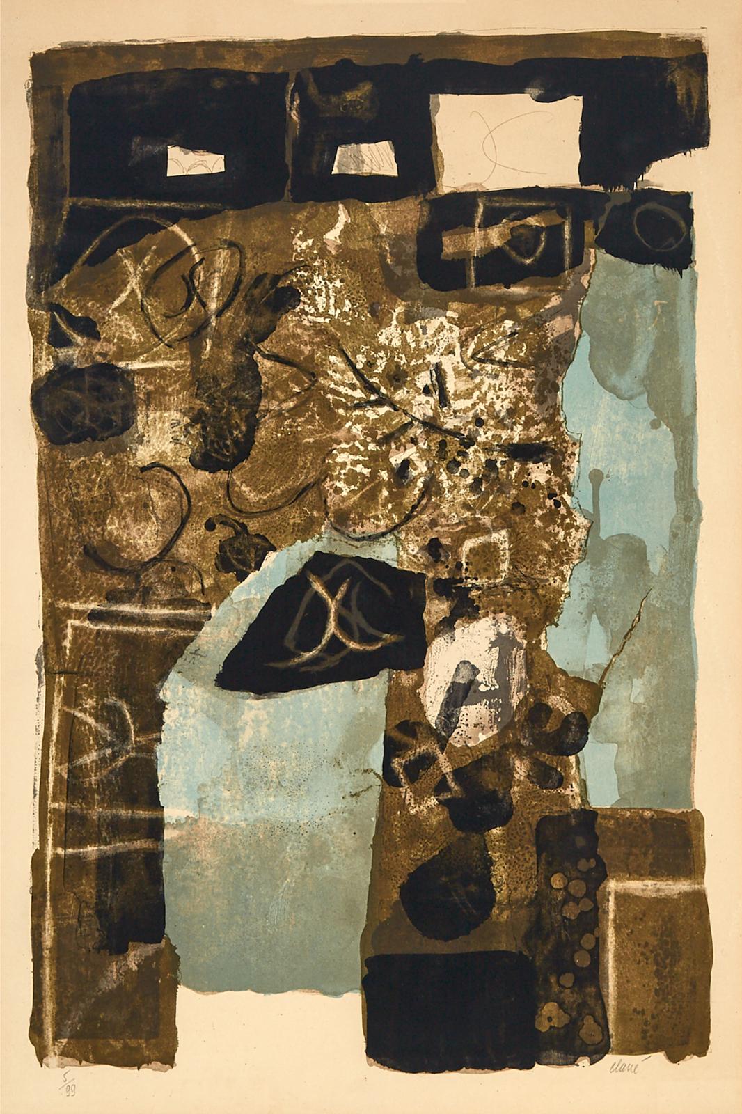 Antoni Clavé (1913-2005) - Feuille Bande Bleue, 1963 [passeron, 83]