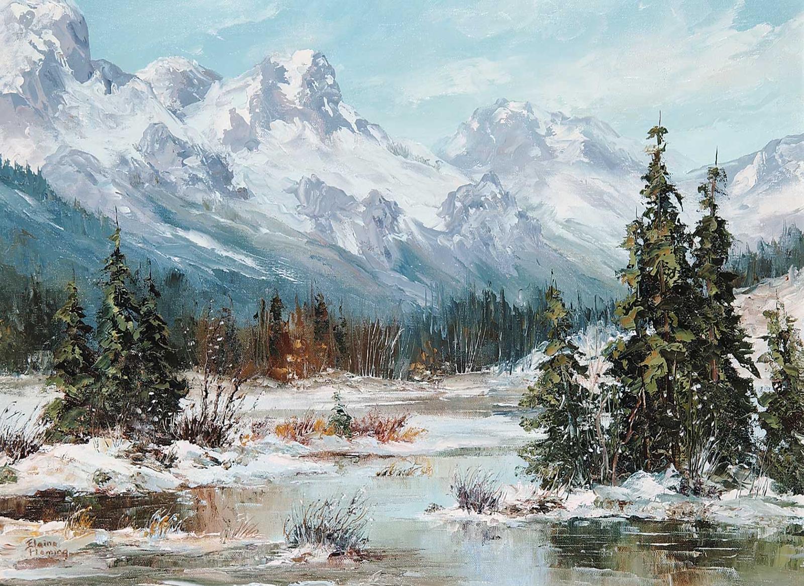 Elaine Fleming (1928-2014) - Pussywillows in April