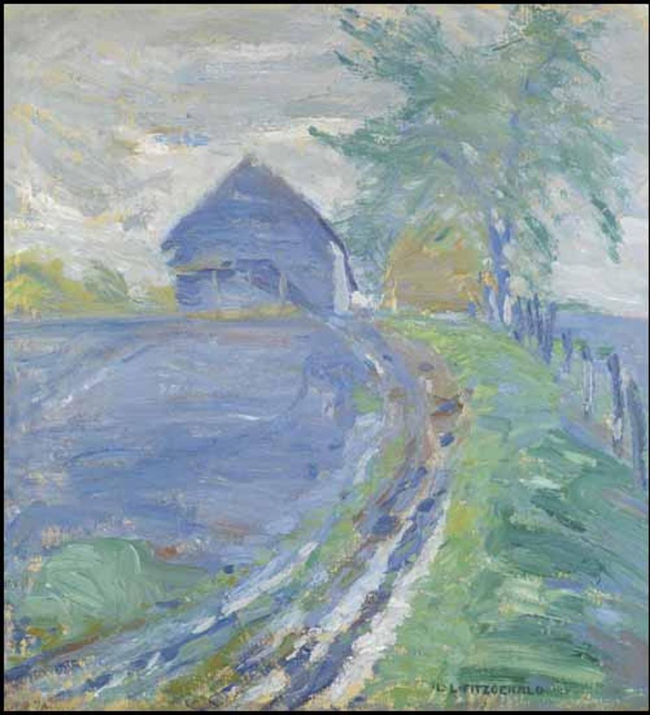 Lionel Lemoine FitzGerald (1890-1956) - Barn and Lane