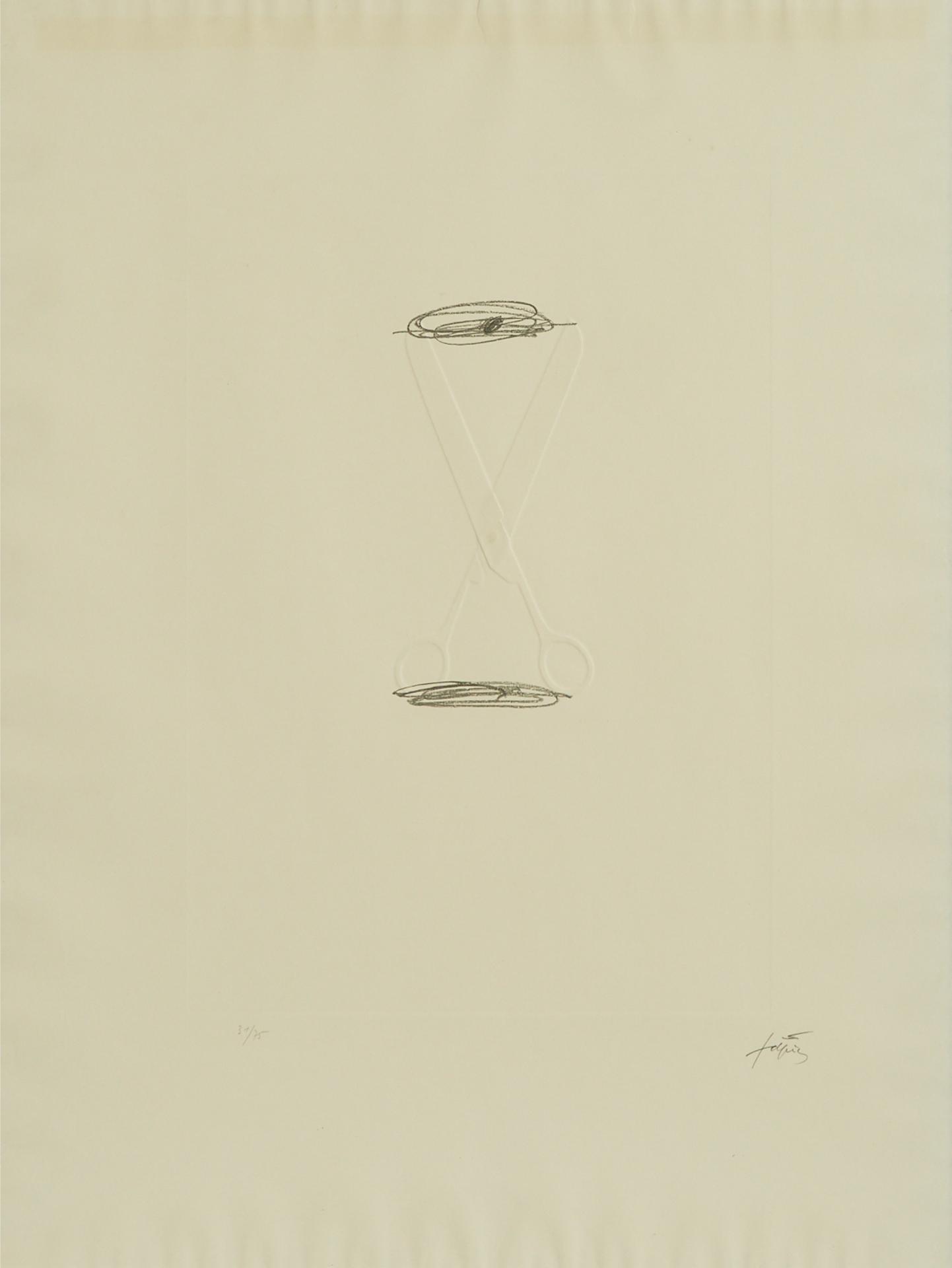 Antoni Tàpies (1923-2012) - Les Ciseaux, 1969 [galfetti, 193]