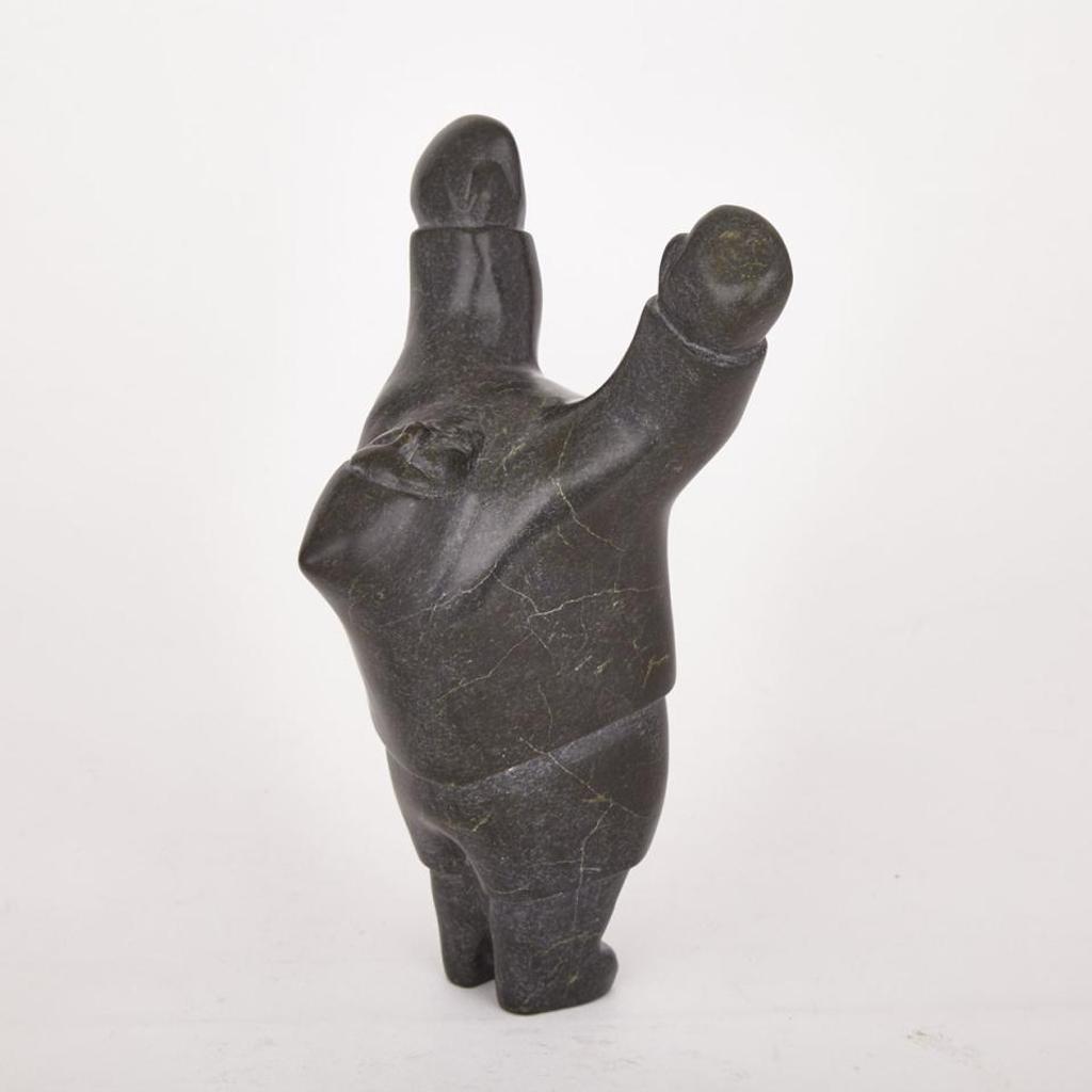 Solomonie Tigullaraq (1924-2000) - Man With Raised Arms Looking Up