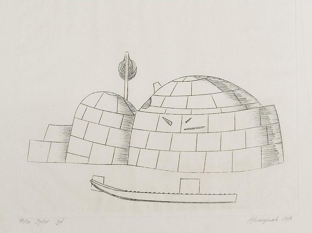 Kananginak Pootoogook (1935-2010) - Igloo