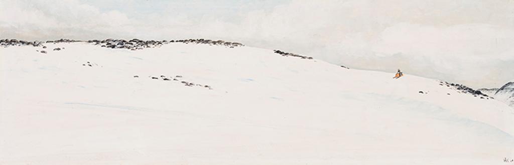 William Kurelek (1927-1977) - Skidoo Tracks
