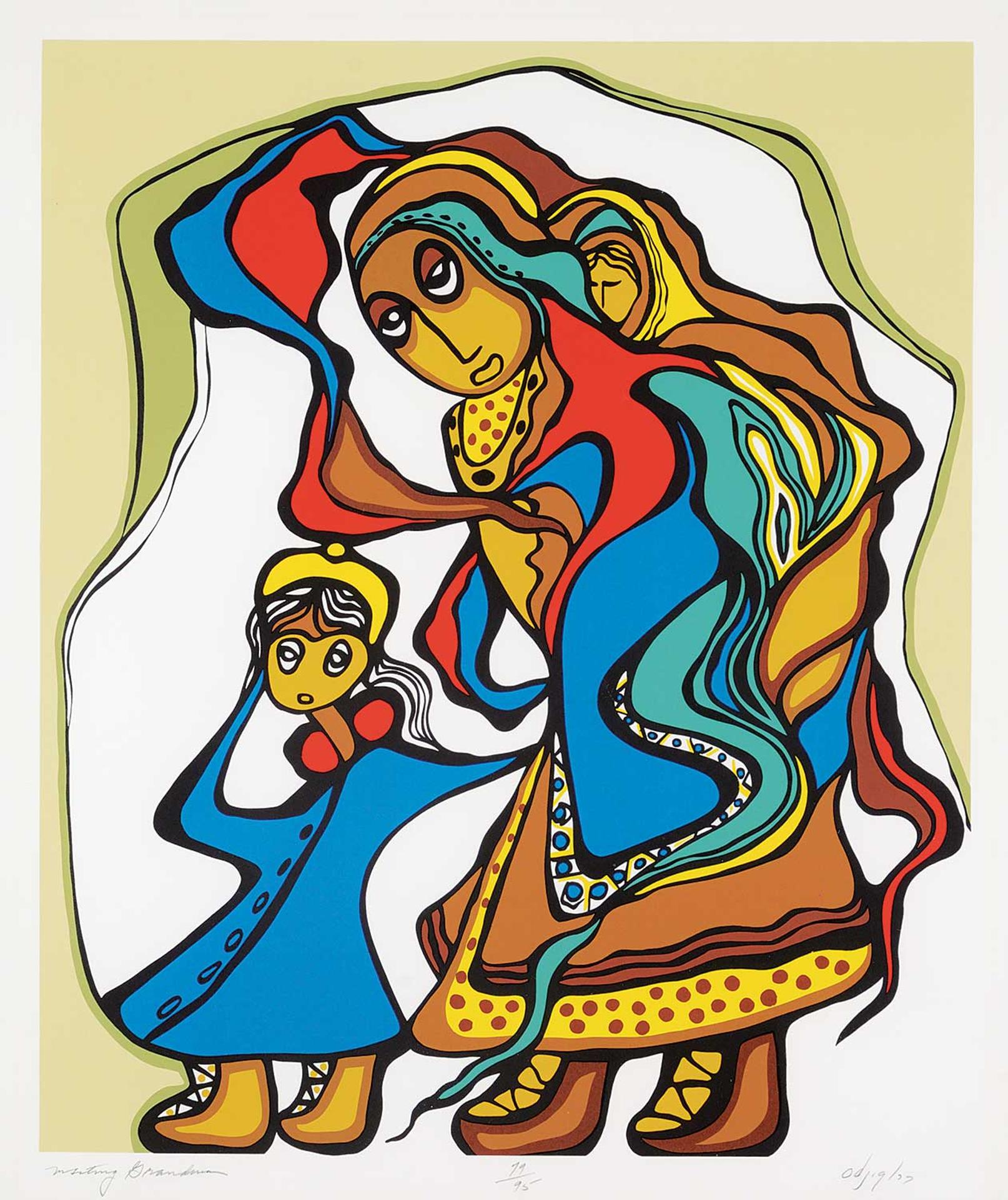 Daphne Odjig (1919-2016) - Visiting Grandma  #79/95