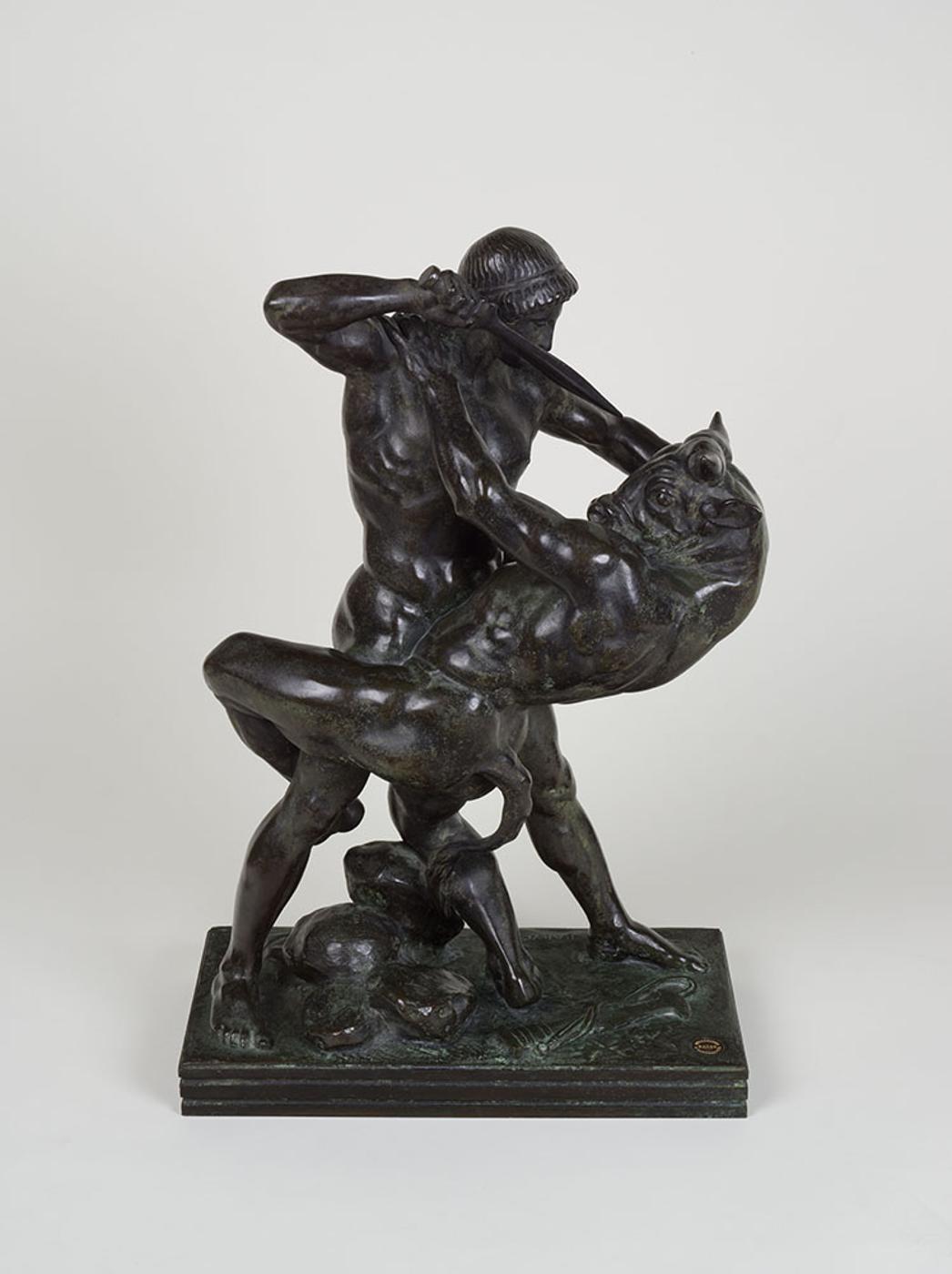 Antoine-Louis Barye (1796-1875) - Theseus and the Minotaur