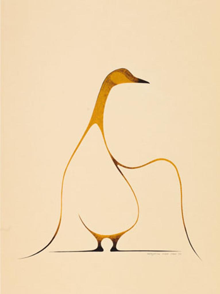Benjamin Chee Chee (1944-1977) - Pregnant Goose