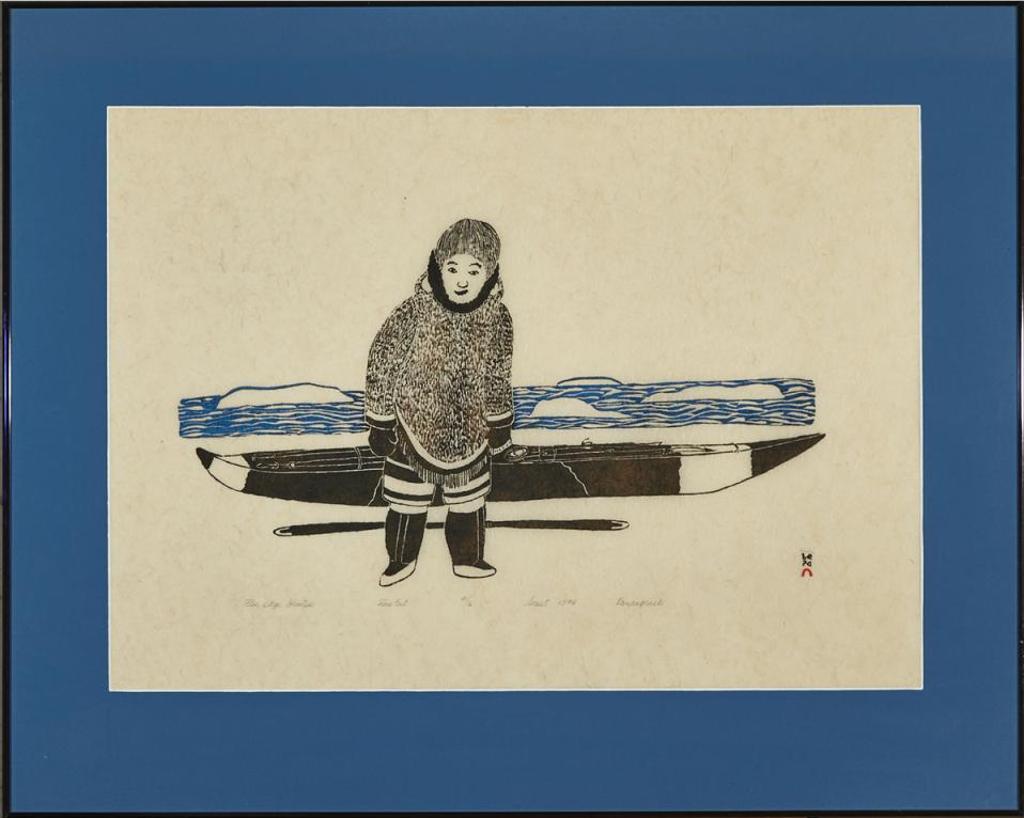 Kananginak Pootoogook (1935-2010) - Floe Edge Hunter