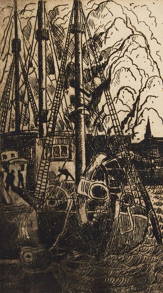 Marc-Aurèle Fortin (1888-1970) - Montréal le port