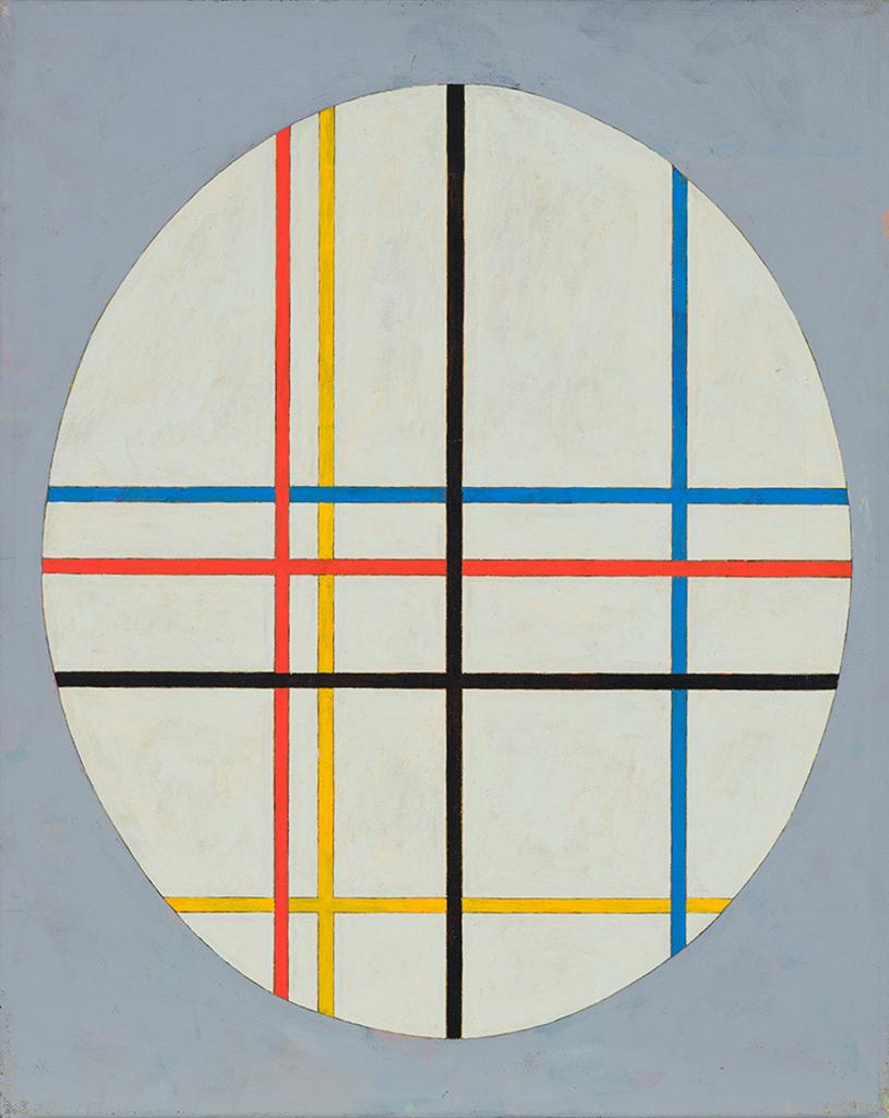 Ulysse Comtois (1931-1999) - Sans titre, ovale gris