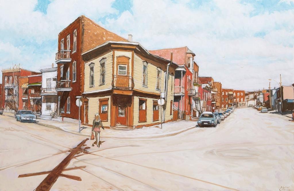 John Geoffrey Caruthers Little (1928-2024) - Corner Grocery at Ste. Clotilde, Bourassa and Cote St. Paul