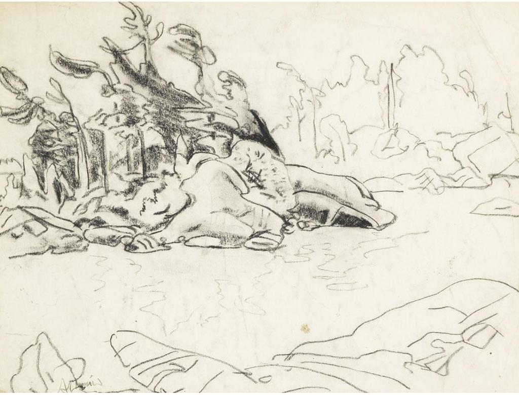 Arthur Lismer (1885-1969) - Rocks And Pines, Georgian Bay