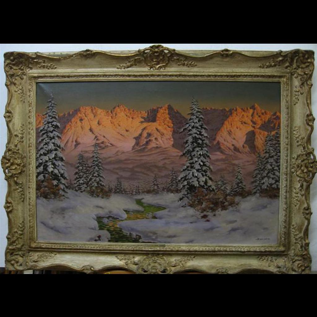 Hans Smatlak Barma (1899) - Sunset In The Alps