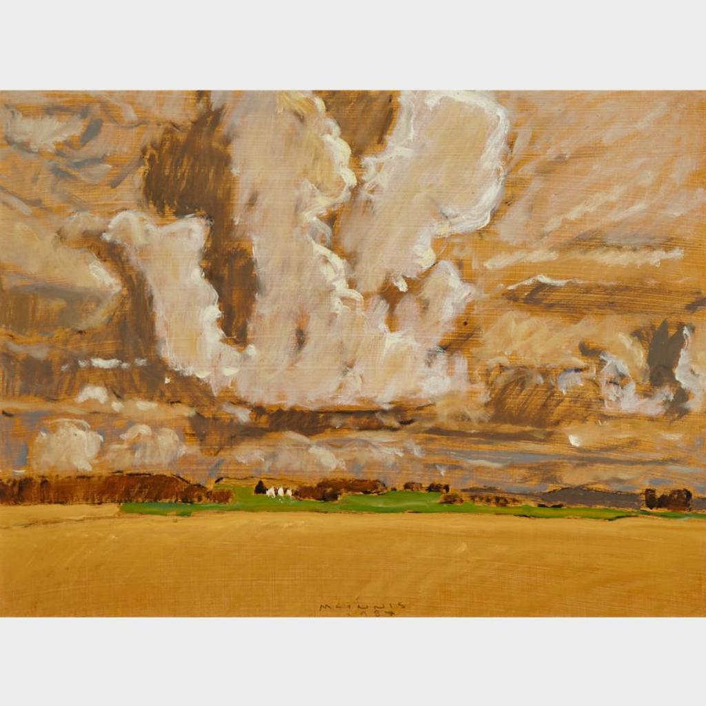 Robert Francis Michael McInnis (1942) - North Of Provost, Uncut Wheat Field