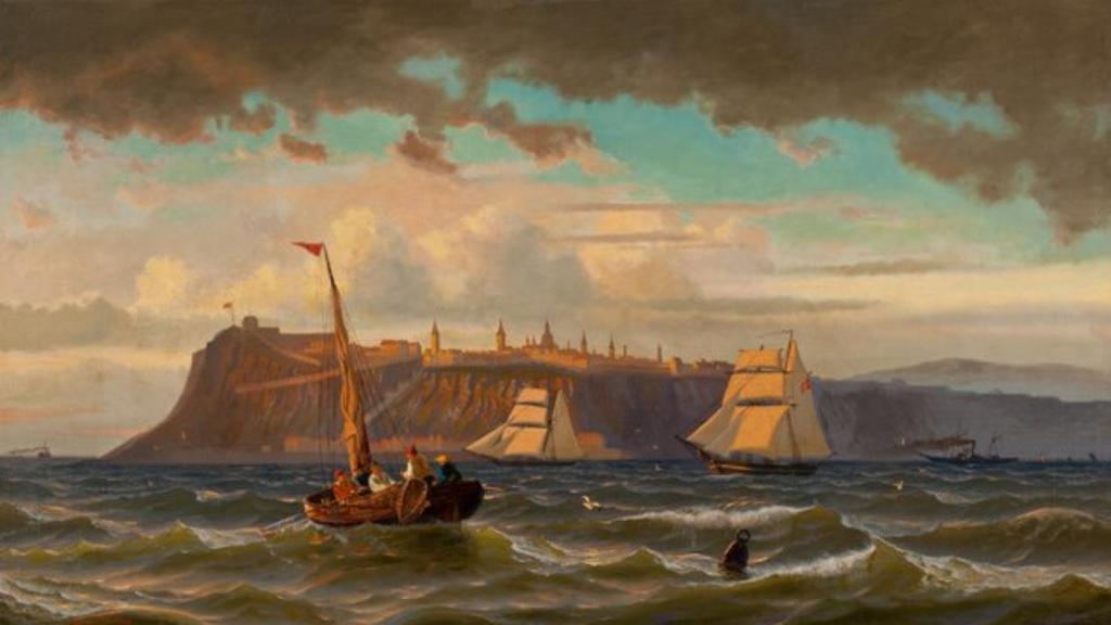 Ansicht Von Ouebeck - Quebec City from the St. Lawrence