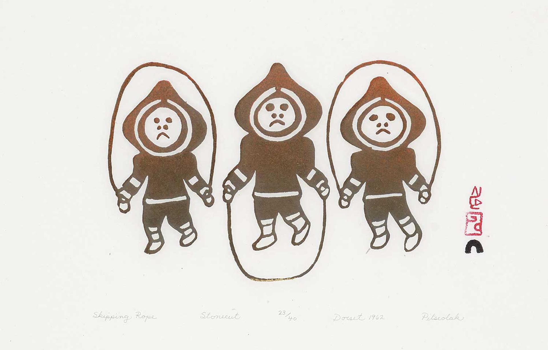 Pitseolak Ashoona (1904-1983) - Skipping Rope #23/40