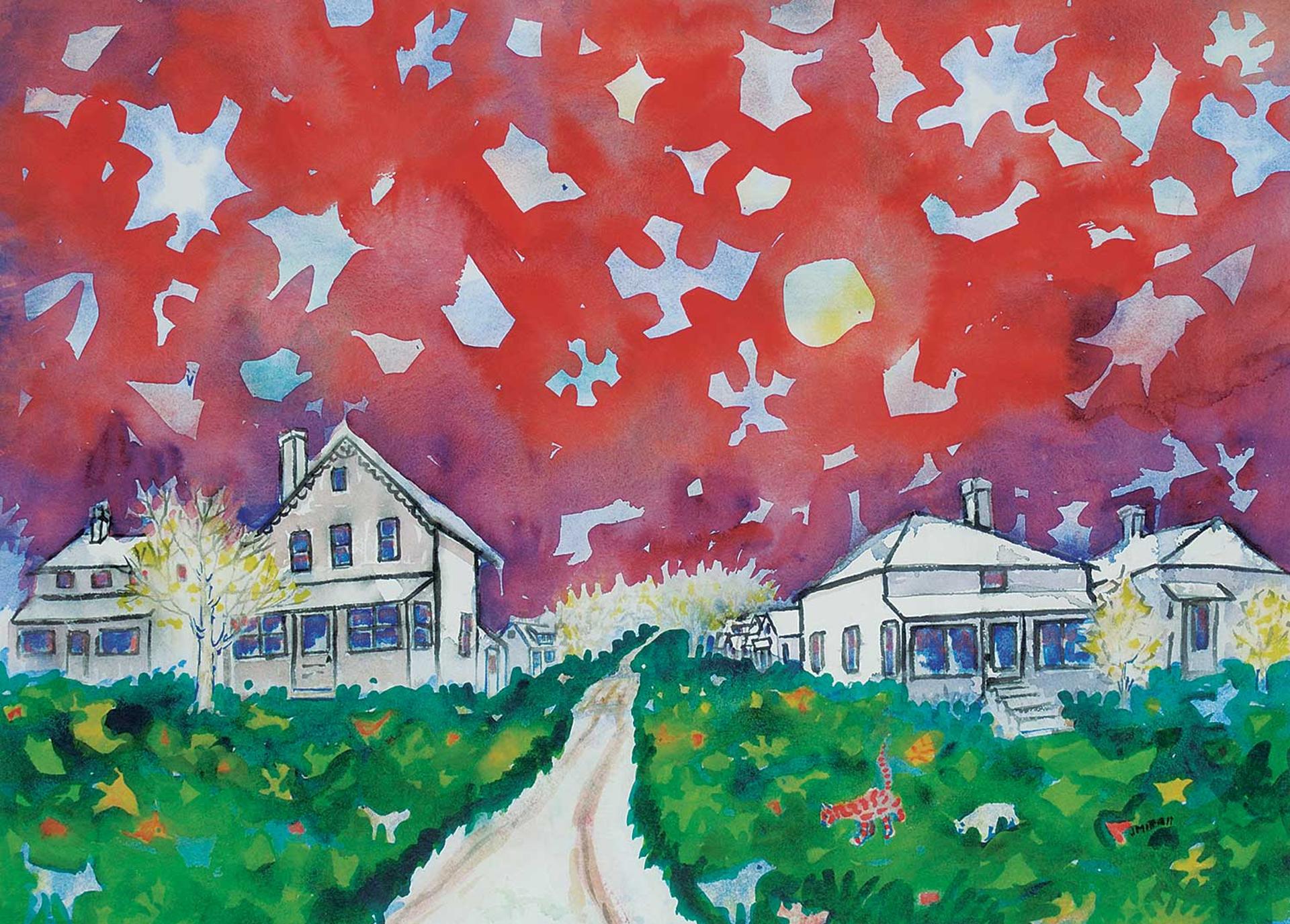 Janet Mitchell (1915-1998) - Red Sky at Night, Sailor's Delight