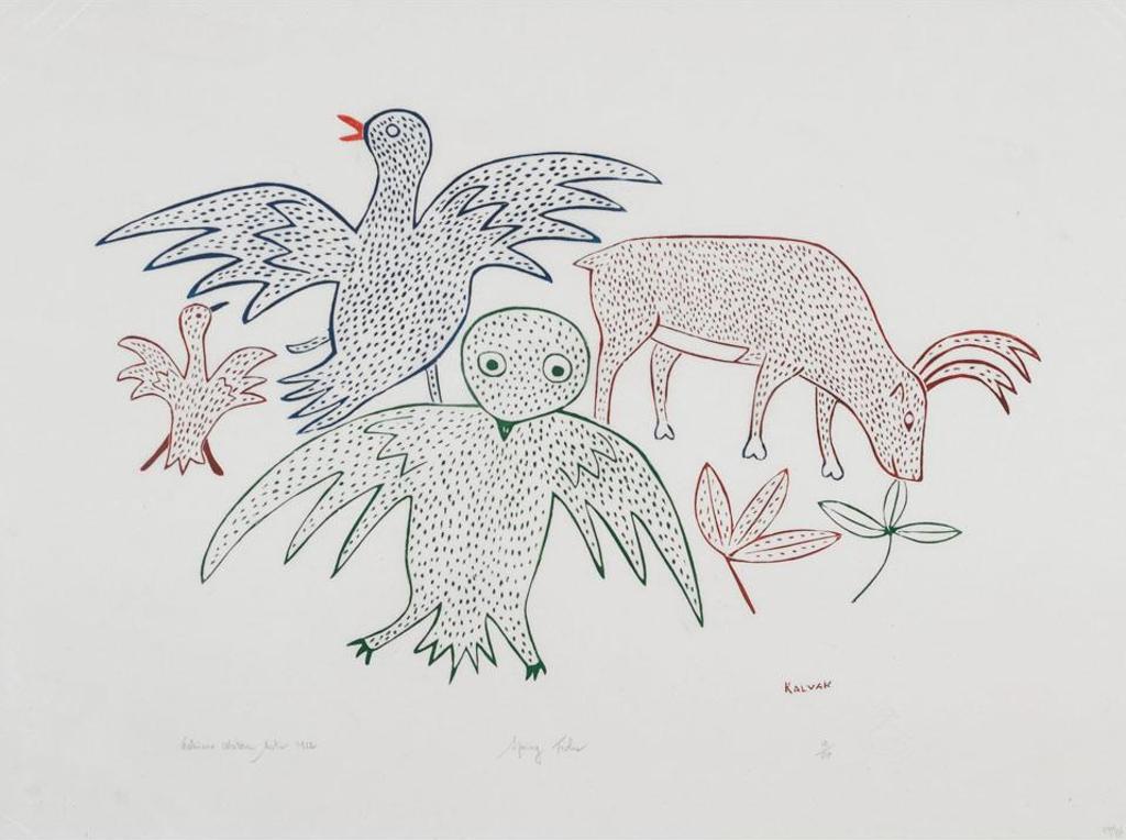 Helen Mabel Nigiyok Kalvak (1901-1984) - Spring Frolic