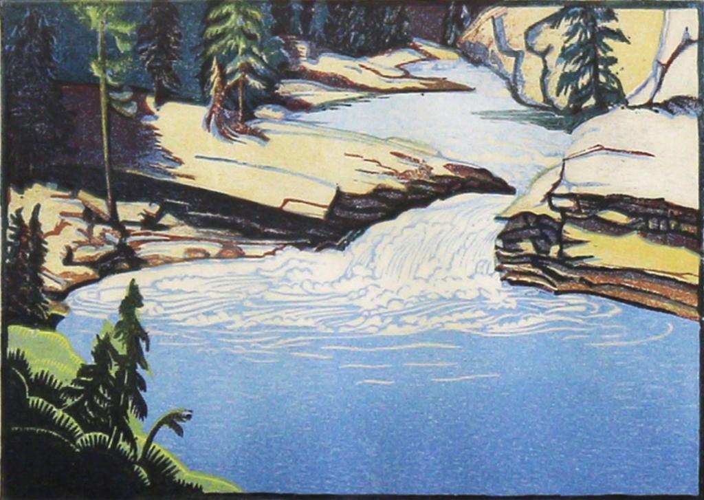 Margaret Dorothy Shelton (1915-1984) - Second Falls, Johnsons Canyon; 1944