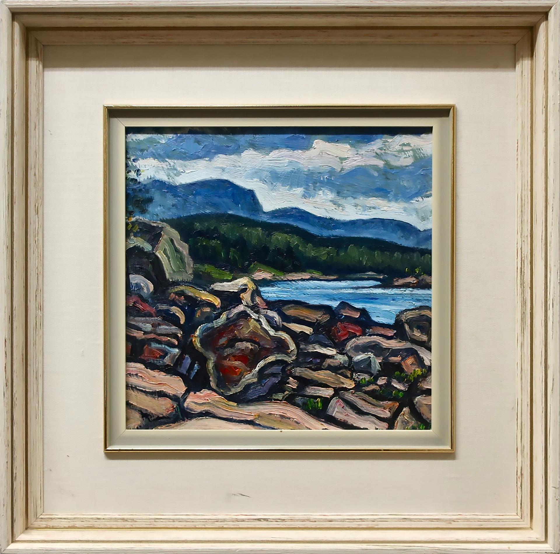 David Scott Abbott (1955) - Rocky Shore, Agawa Bay