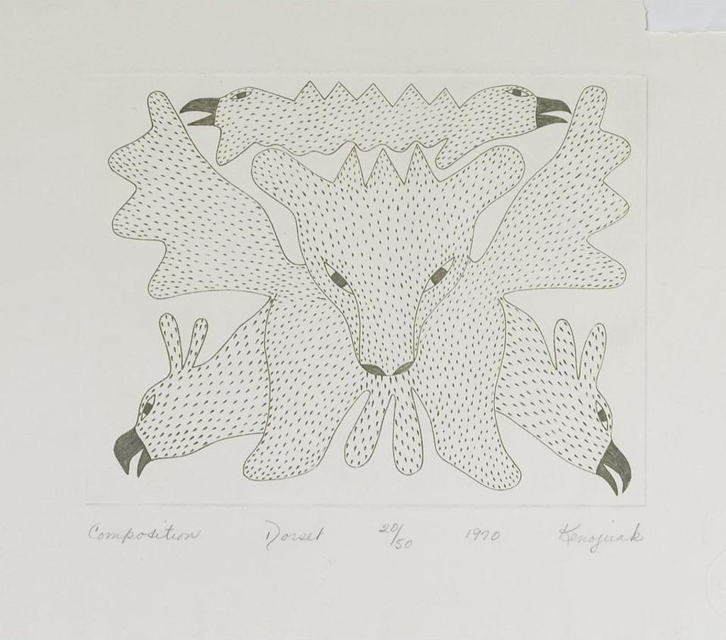 Kenojuak Ashevak (1927-2013) - Composition