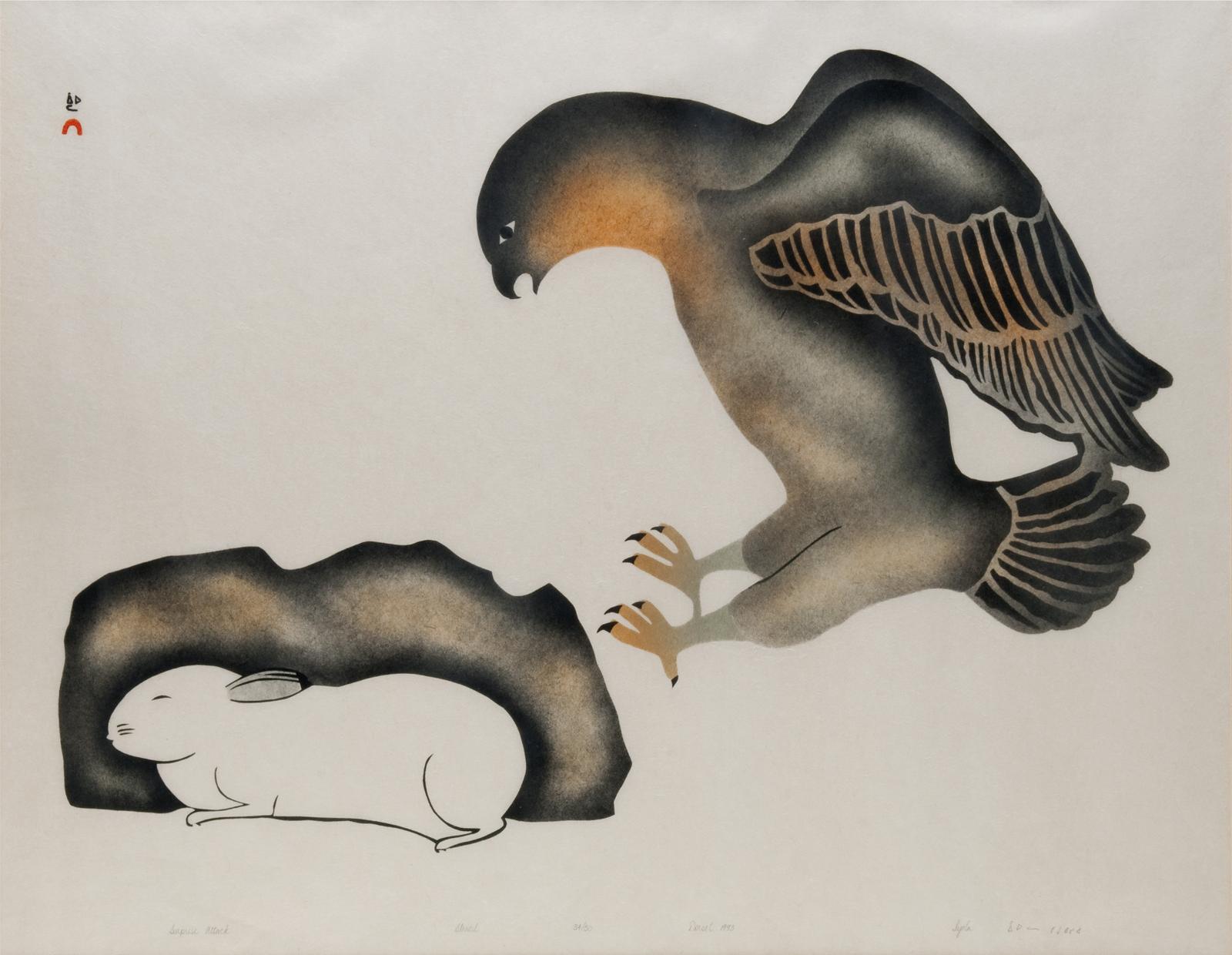 Iyola Kingwatsiak (1933-2000) - Surprise Attack