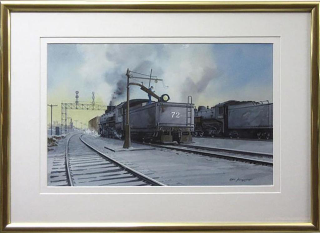 Alan Kingsland (1934) - Untitled (Train Yard)