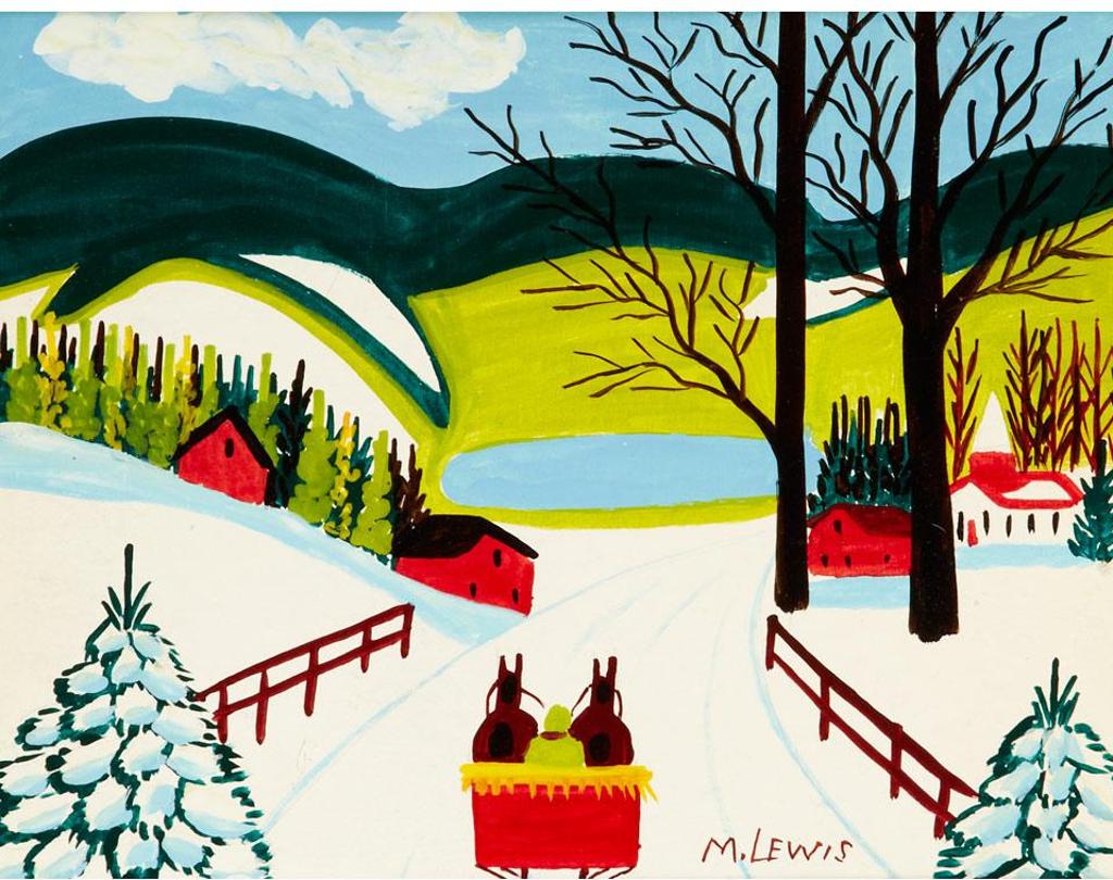 Maud Kathleen Lewis (1903-1970) - Snowride In Carriage