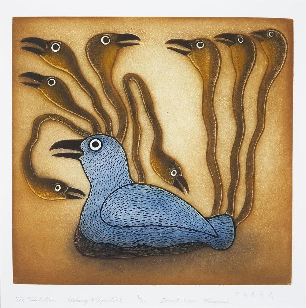 Kenojuak Ashevak (1927-2013) - The Visitation