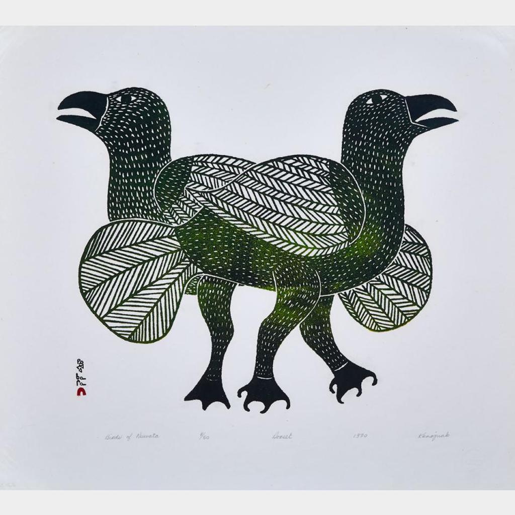 Kenojuak Ashevak (1927-2013) - Birds Of Nuwata