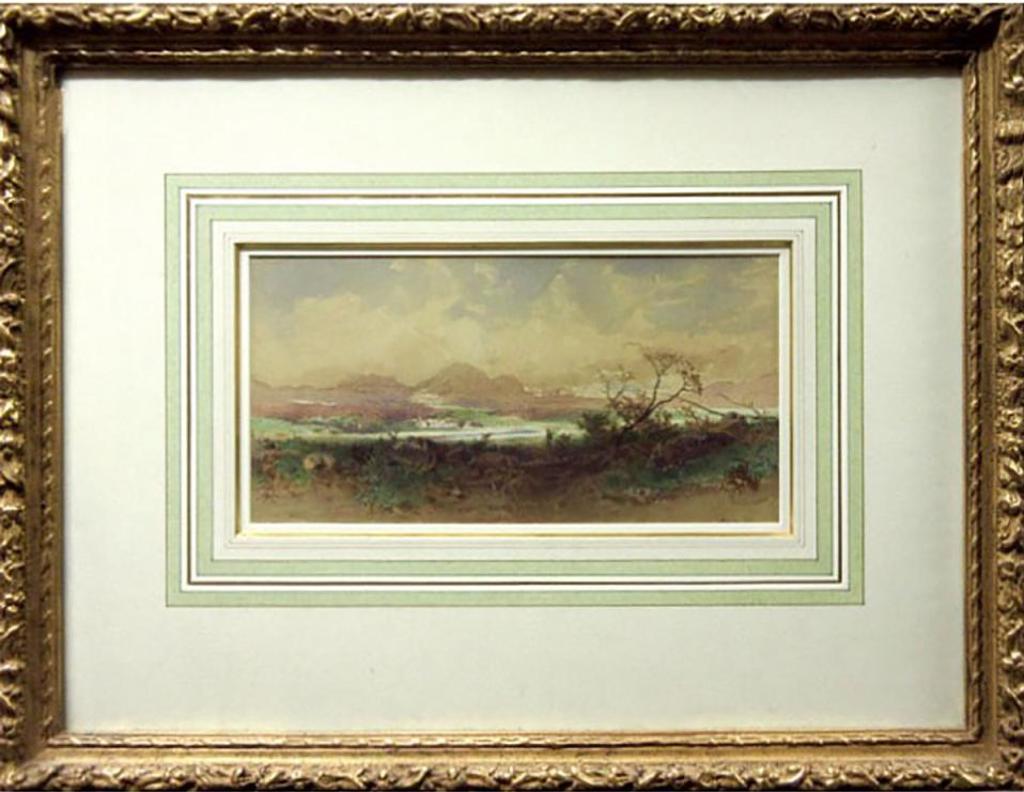 Otto Rheinhold Jacobi (1812-1901) - Shoreline Study With Village Across River