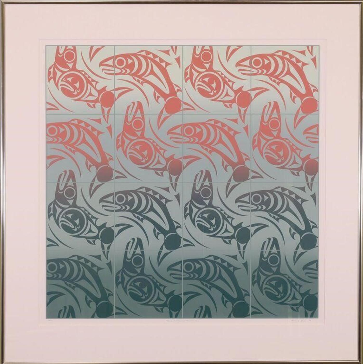 Susan A. Sparrow Point (1952) - Sechelt Spawning Salmon Wall; 1996; ed. #66/111