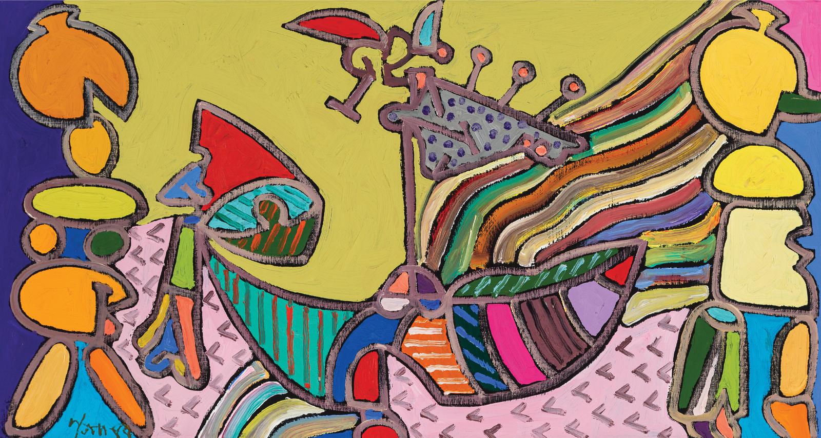 Harold Barling Town (1924-1990) - Painting For Lynne #1, 1989