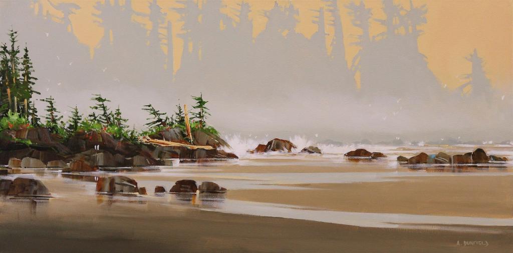 Allan Dunfield (1950) - Morning Mood (West Coast Morning Calm Near Tofino/Ucluelet); 2016