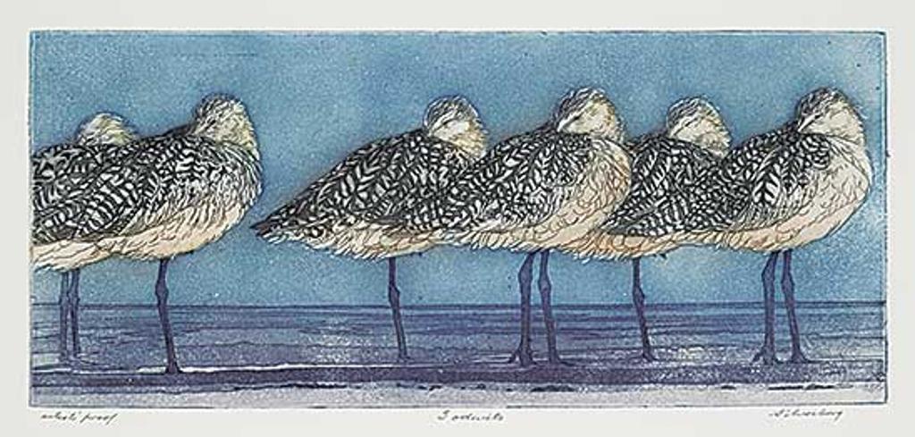 David Silverberg (1936) - Godwits #Artist's Proof