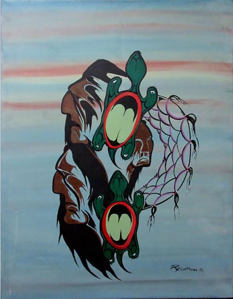 Randy Knott (1955) - Untitled (Warriors, Turtles, Dream Catcher)