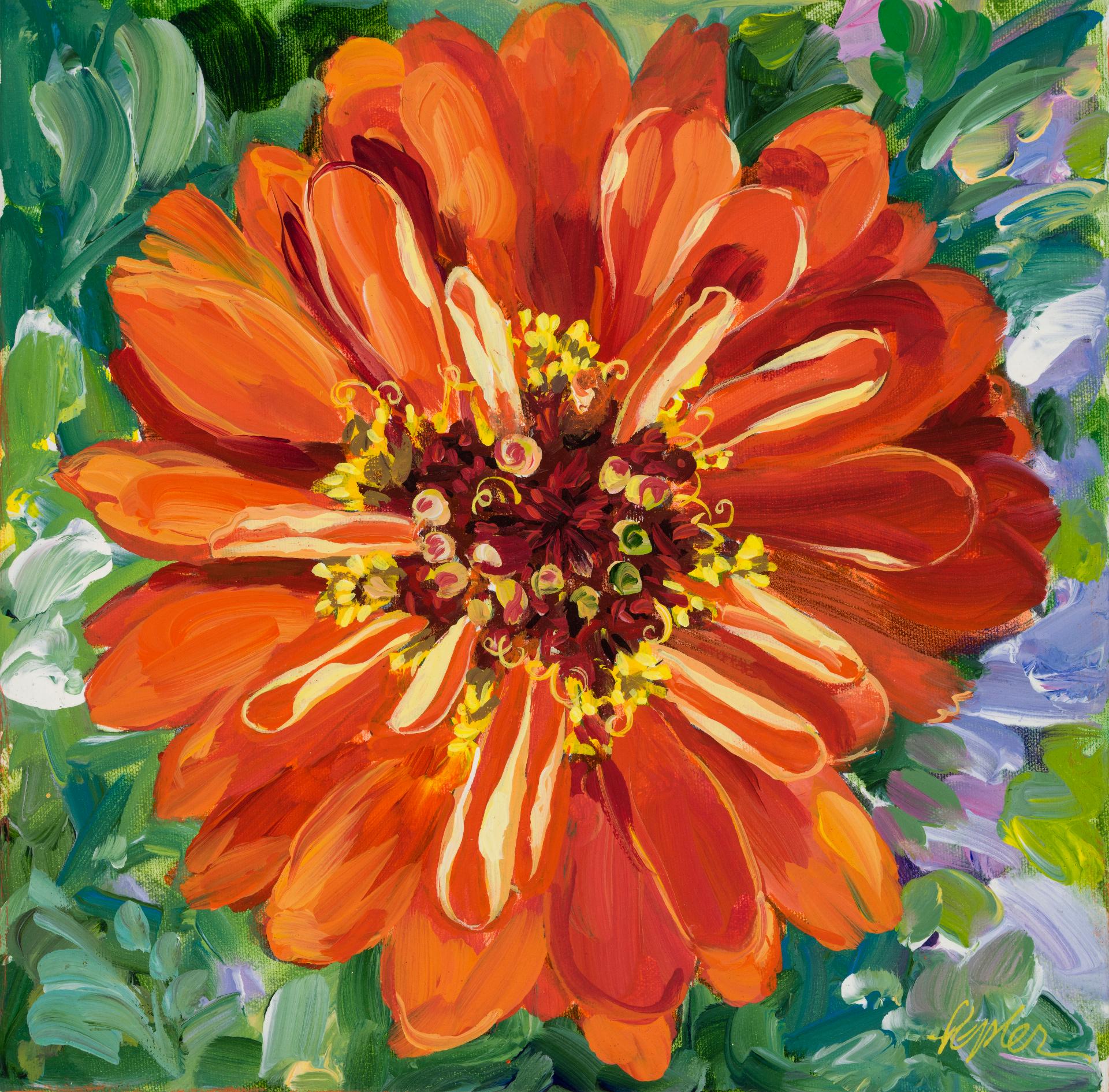Susan Pepler - Red Zinnia, 2017