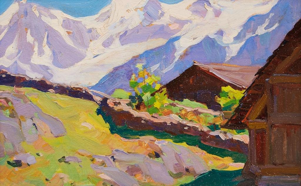 Clarence Alphonse Gagnon (1881-1942) - Dans les Alpes