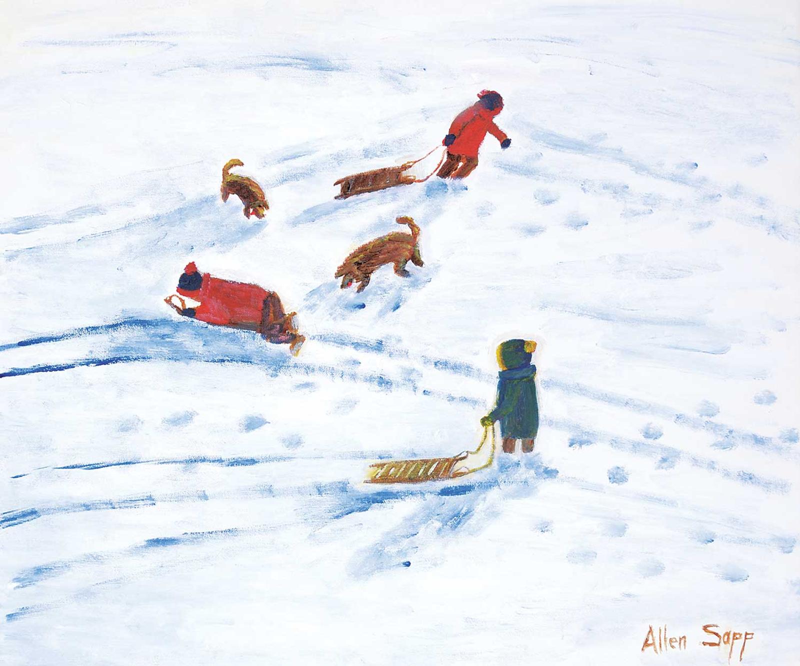 Allen Fredrick Sapp (1929-2015) - Untitled - Snow Day