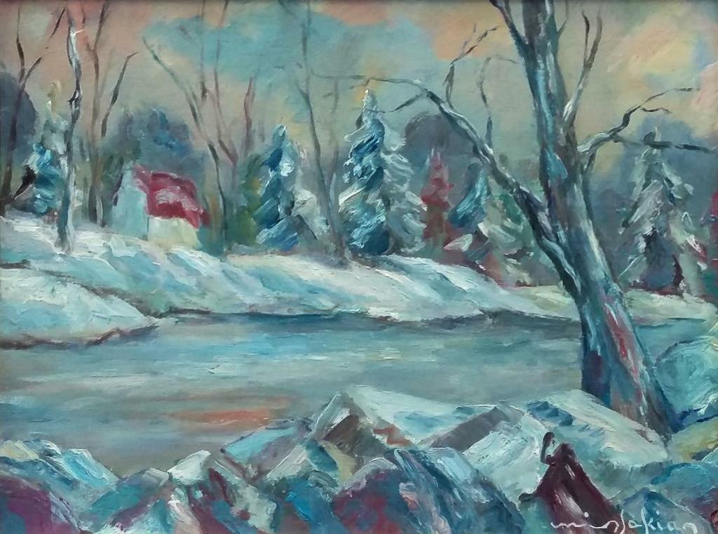 Berge Missakian (1933-2017) - Val David en Fevrier, Montreal, 1981