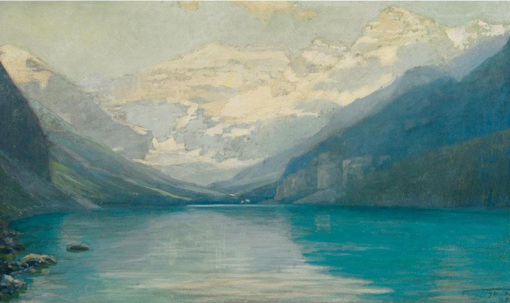 Frederic Martlett Bell-Smith (1846-1923) - Lake Louise, Victoria Glacier