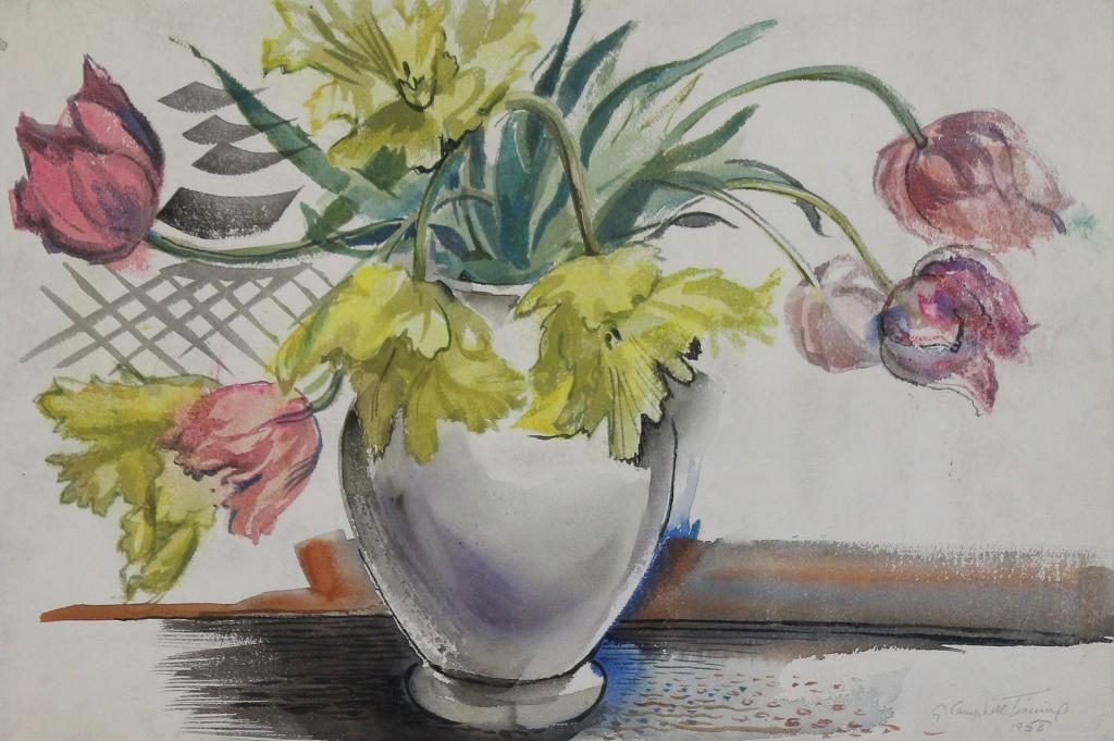 George Campbell (Cam) Tinning (1910-1996) - Floral Still Life; 1958