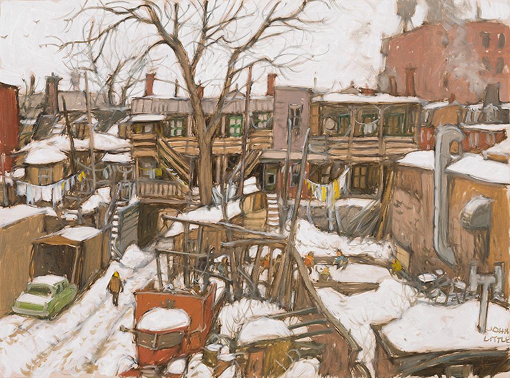John Geoffrey Caruthers Little (1928-2024) - Patinoire in Pointe St-Charles, Montréal